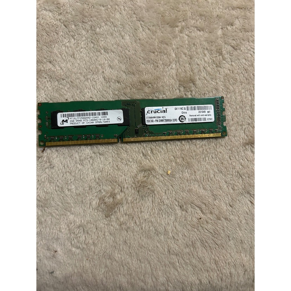 Crucial 2GB DDR3 1333MHz PC3-10600 240-Pin DIMM Desktop RAM CT25664BA1339A.16FG